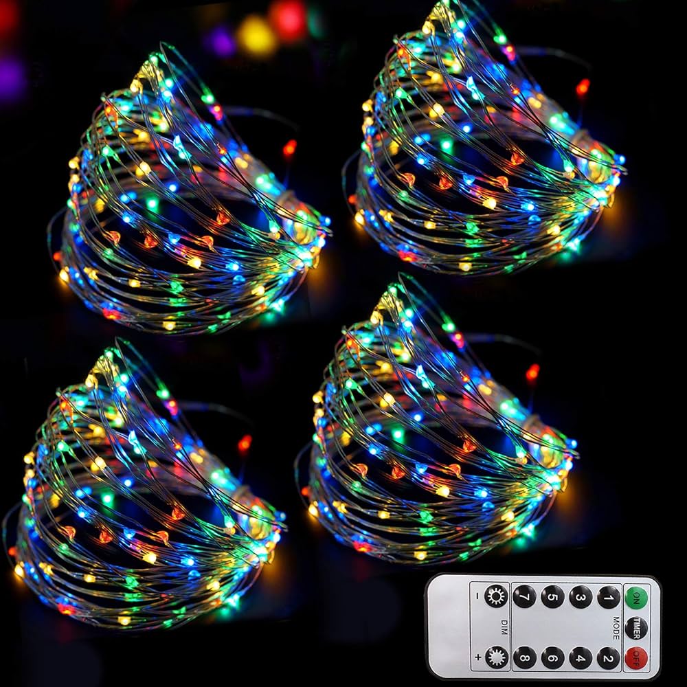 バタフライフェアリー　With Love at Christmas JXLEDAYY 2 Pack Each 66ft 200 LED Halloween Lights Outdoor